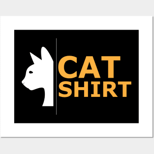 Cat Shirt Posters and Art